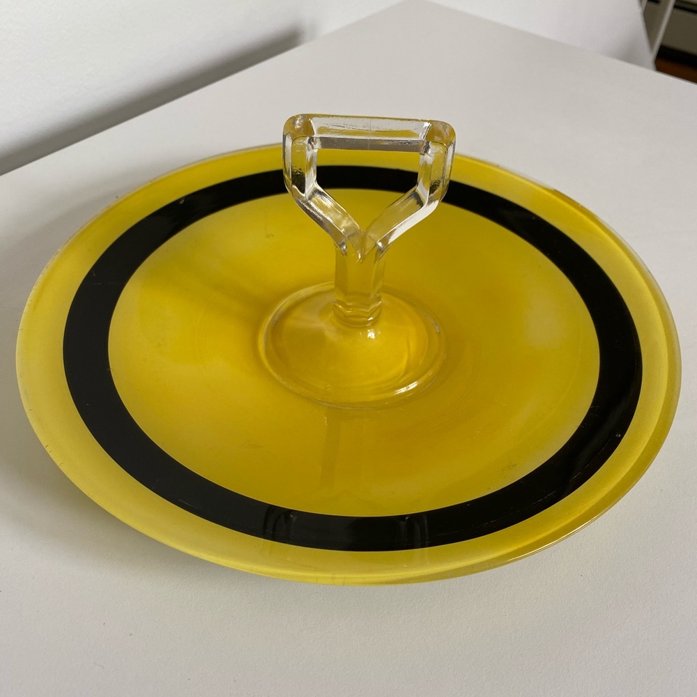 Vintage glass dessert stand